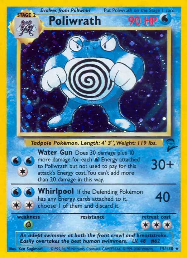 Poliwrath #15 — Base Set 2