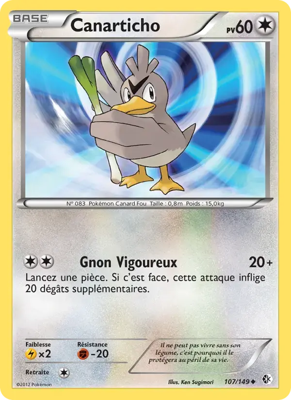 Carte Pokémon Canarticho #107 — Frontières Franchies