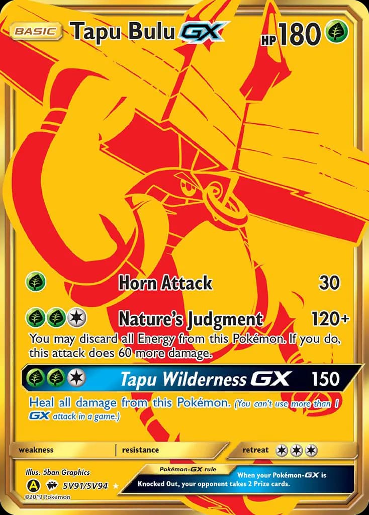 Tapu Bulu-GX #SV91 — Hidden Fates