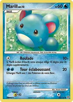 Carte Pokémon Marill #88 — Diamant et Perle
