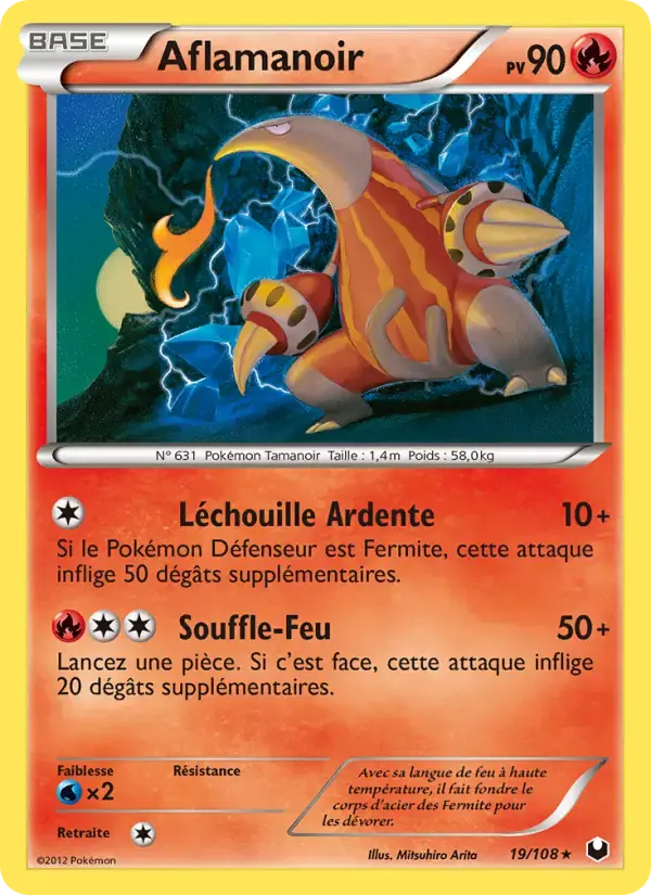 Carte Pokémon Aflamanoir #19 — Explorateurs Obscurs