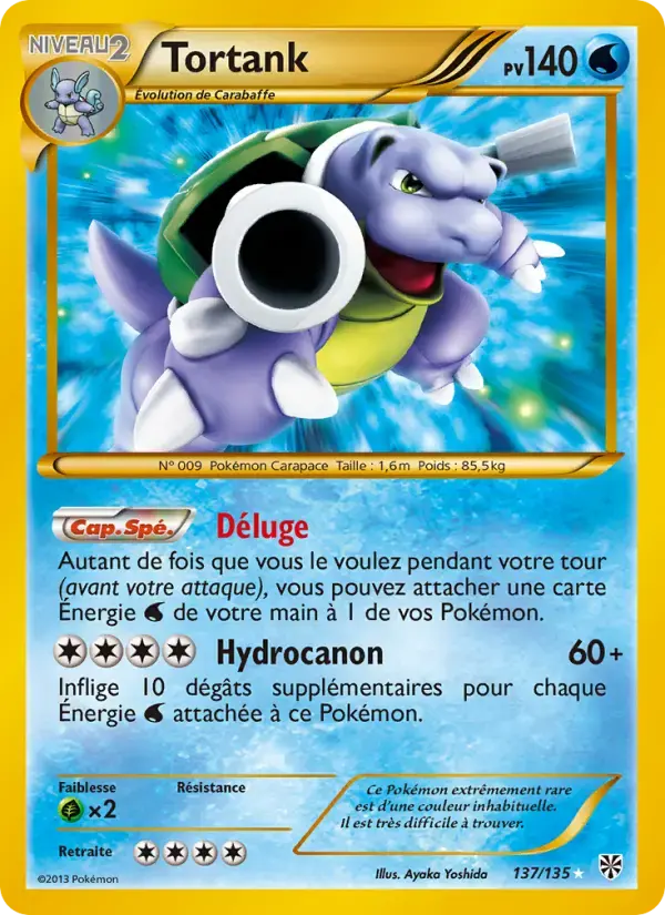Carte Pokémon Tortank #137 — Tempête Plasma