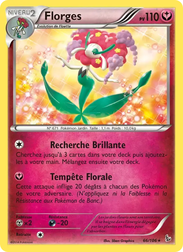 Carte Pokémon Florges #66 — Étincelles
