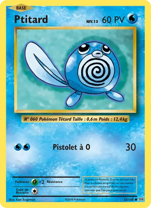 Carte Pokémon Ptitard #23 — Évolutions XY