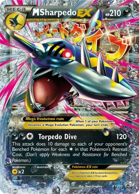 Carte Pokémon Méga Sharpedo-EX #XY200 — Jumbo
