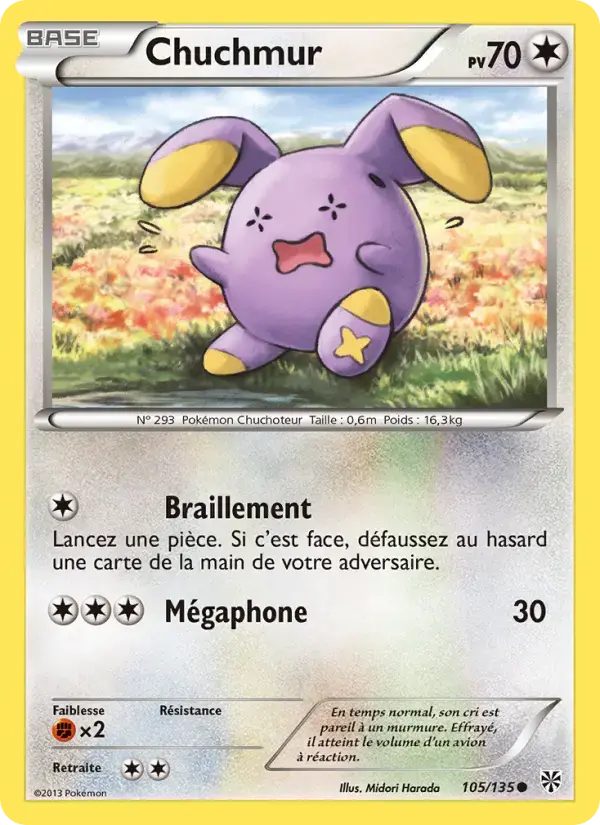 Carte Pokémon Chuchmur #105 — Tempête Plasma