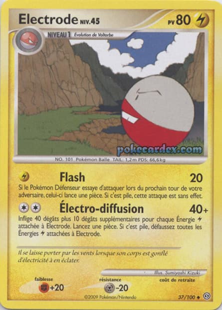 Carte Pokémon Electrode #37 — Tempête