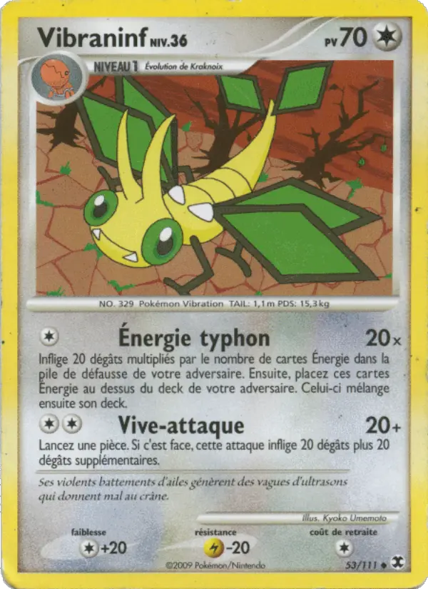 Carte Pokémon Vibraninf Niv. 36 #53 — Rivaux Émergeants