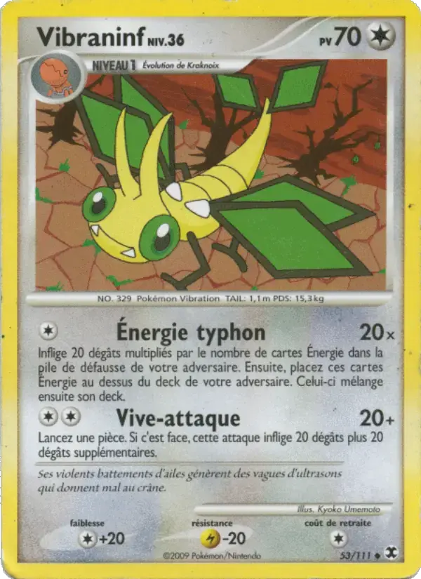 Carte Pokémon Vibraninf Niv. 36 #53 — Rivaux Émergeants