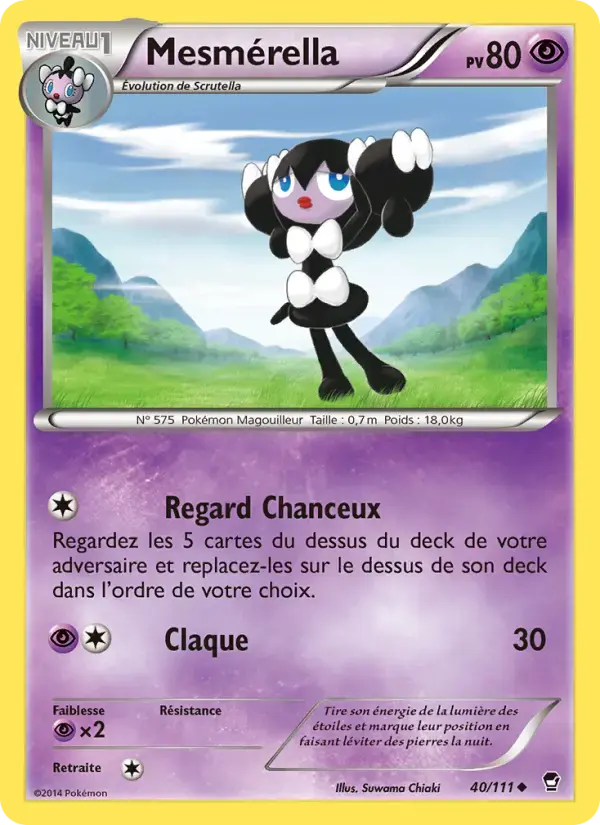 Carte Pokémon Mesmérella #40 — Poings Furieux