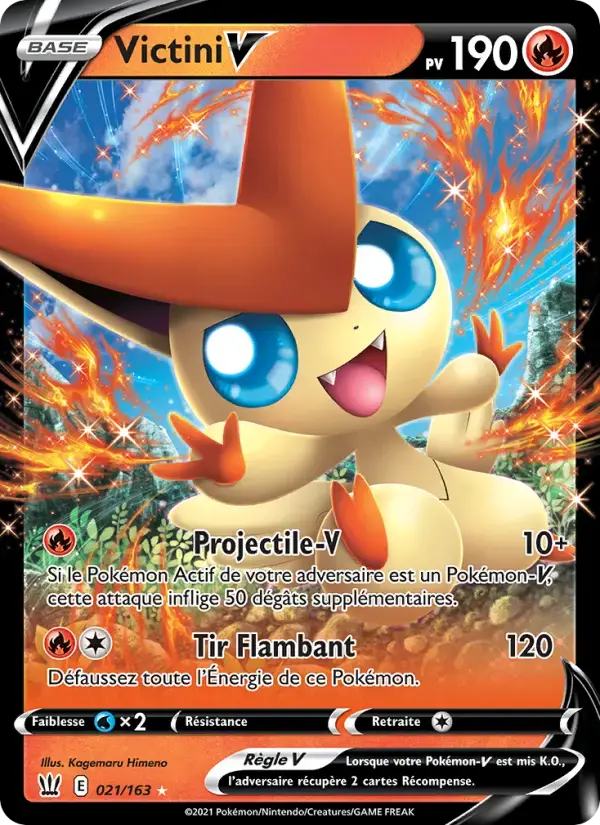 Carte Pokémon Victini V #21 — Styles de Combat