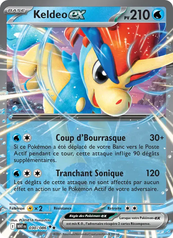 Carte Pokémon Keldeo-ex #030 — Flamme Blanche