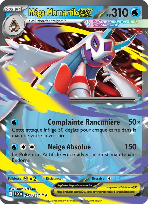 Carte Pokémon Méga-Momartik-ex #047 — Héros Transcendants