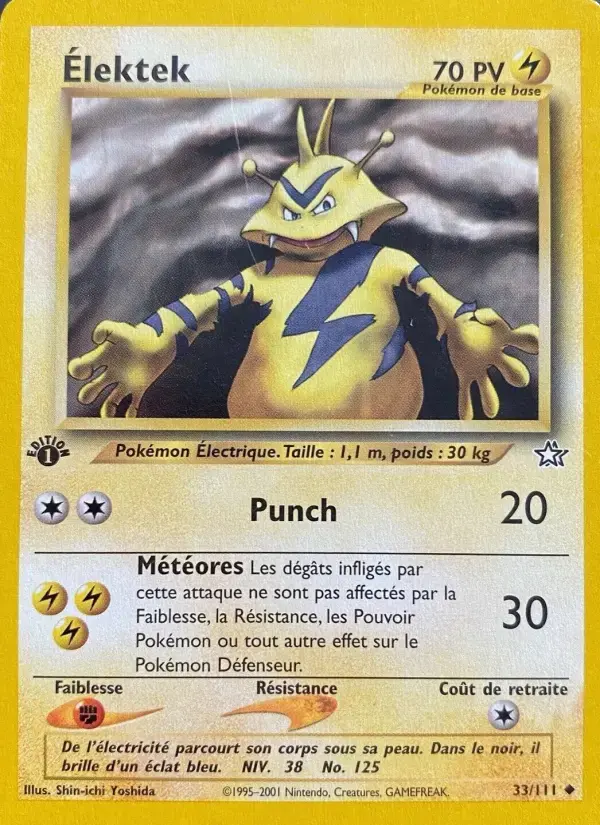 Carte Pokémon Élektek #33 — Neo Genesis