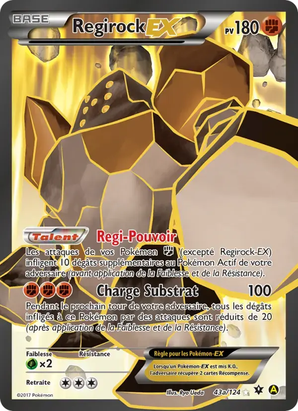 Carte Pokémon Regirock EX #43 — Impact des Destins