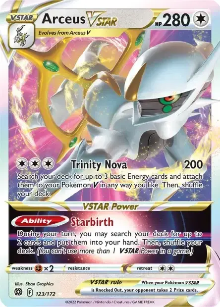 Carte Pokémon Arceus-VSTAR #123/172 — Jumbo