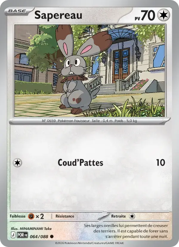 Carte Pokémon Sapereau #064 — Équilibre Parfait