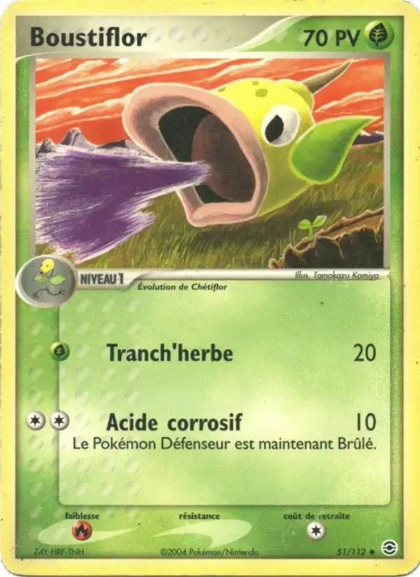 Carte Pokémon Boustiflor #51 — Rouge Feu & Vert Feuille