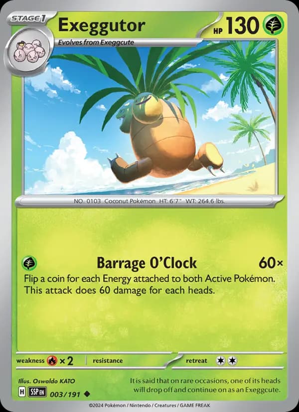 Exeggutor #003 — Surging Sparks