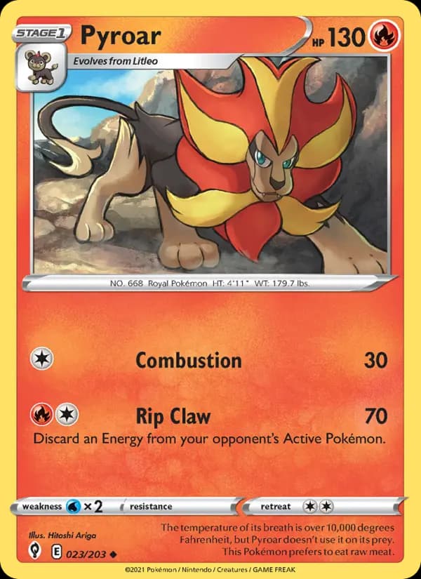Pyroar #23 — Evolving Skies
