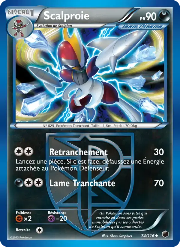 Carte Pokémon Scalproie #74 — Glaciation Plasma