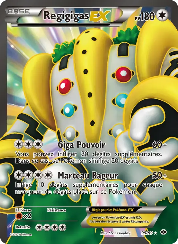 Carte Pokémon Regigigas-EX #99 — Destinées Futures