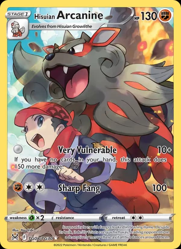 Hisuian Arcanine #TG08 — Lost Origin