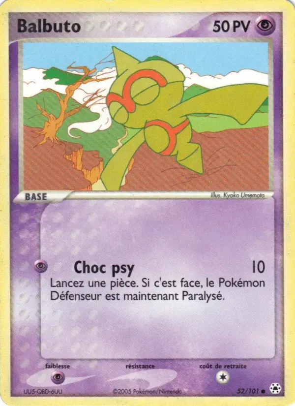 Carte Pokémon Balbuto #52 — Légendes Oubliées
