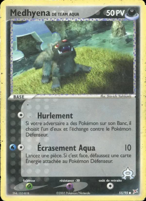 Carte Pokémon Medhyena de Team Aqua #55 — Team Magma vs Team Aqua