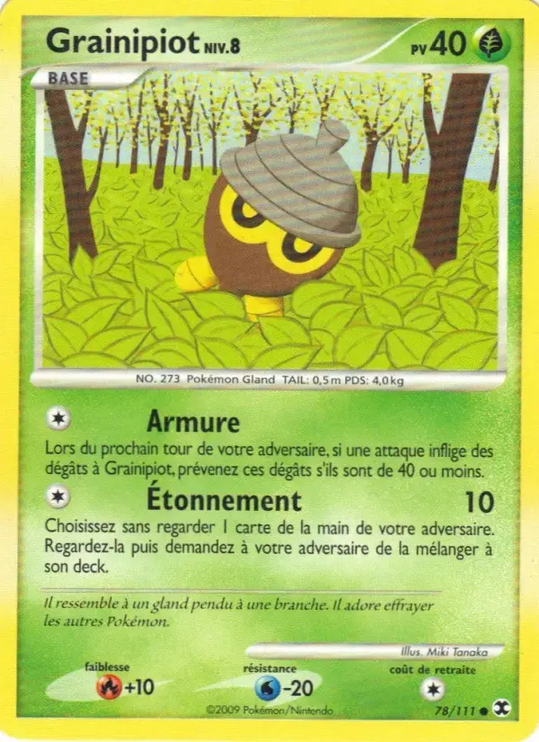Carte Pokémon Grainipiot Niv. 8 #78 — Rivaux Émergeants