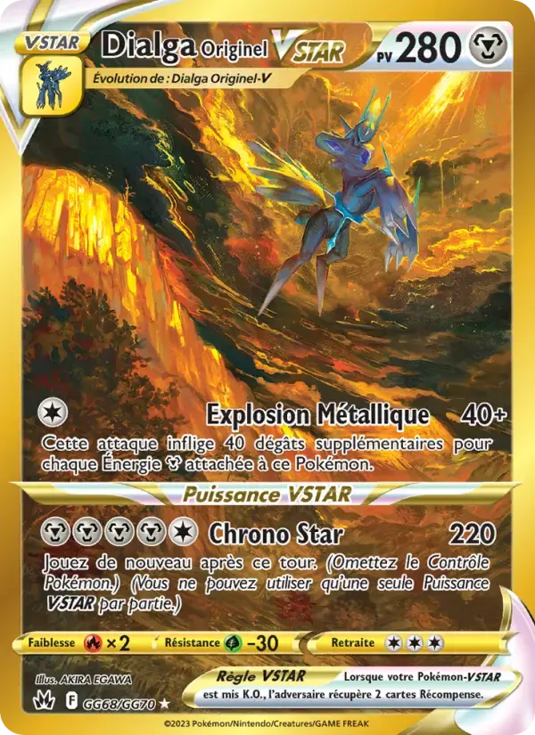 Carte Pokémon Dialga Originel VSTAR #GG68 — Zénith Suprême