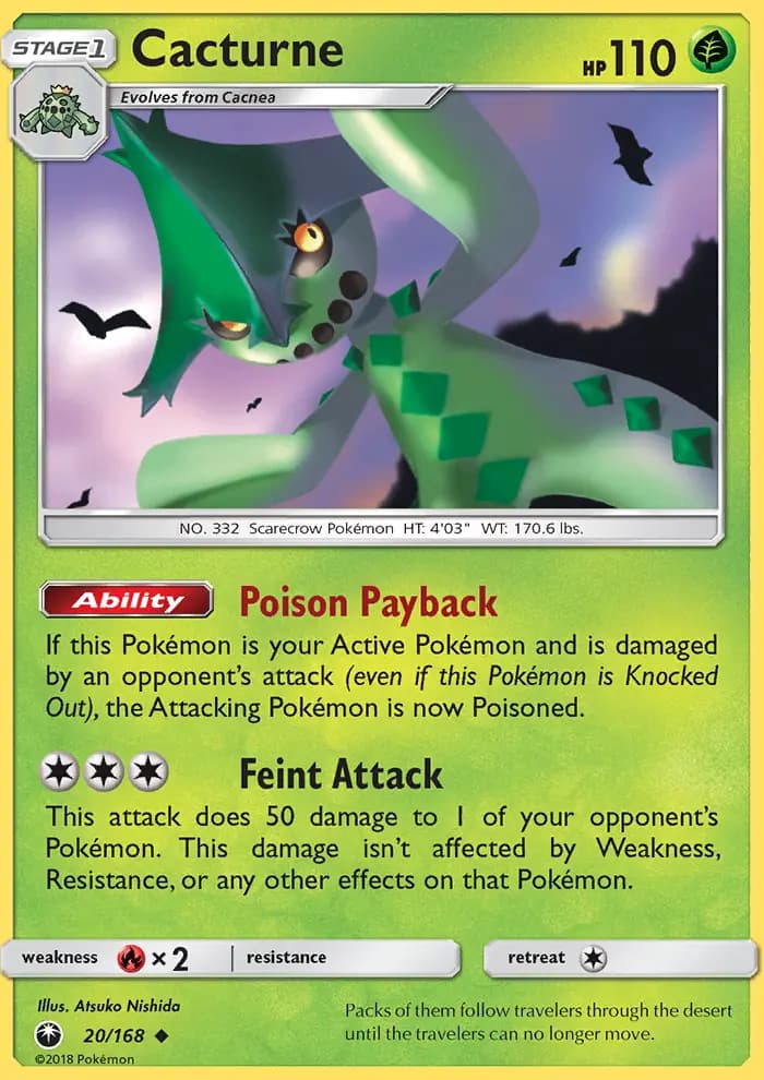 Cacturne #20 — Celestial Storm