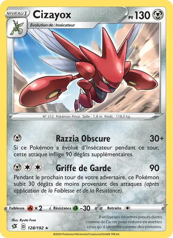 Carte Pokémon Cizayox #128 — Clash des Rebelles
