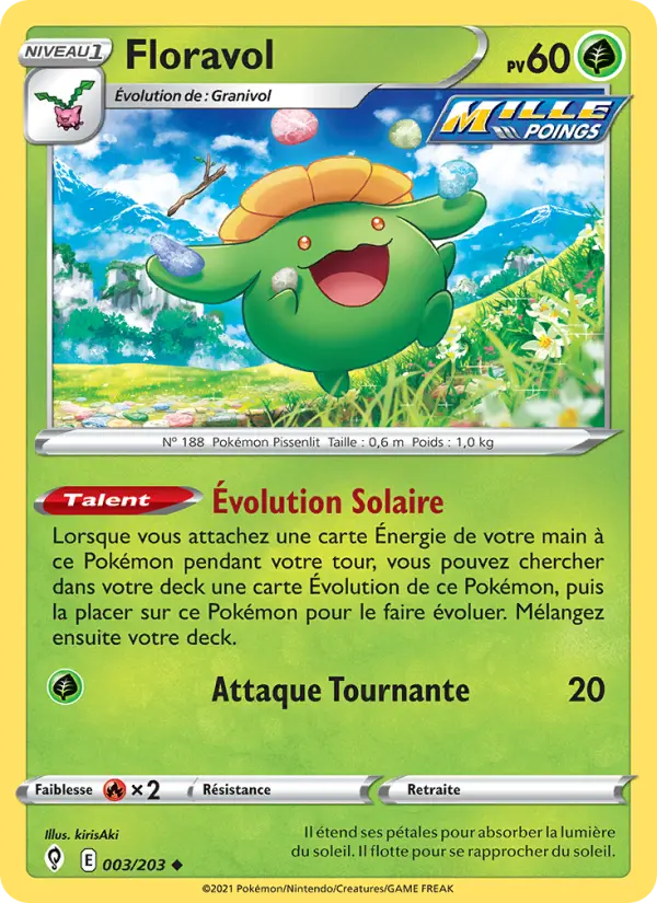 Carte Pokémon Floravol #3 — Évolution Céleste
