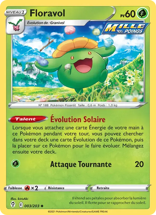 Carte Pokémon Floravol #3 — Évolution Céleste