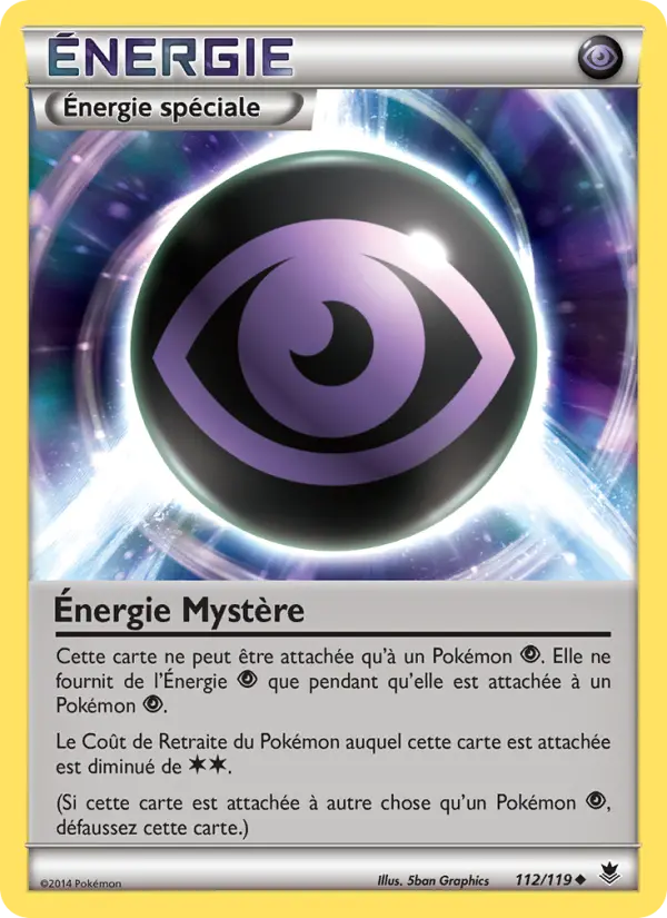 Carte Pokémon Énergie Mystère #112 — Vigueur Spectrale