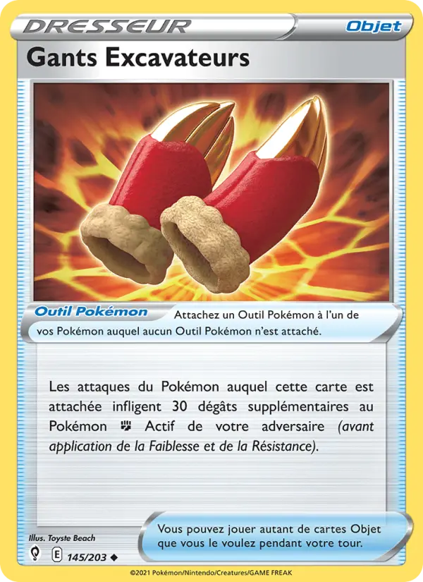 Carte Pokémon Gants Excavateurs #145 — Évolution Céleste