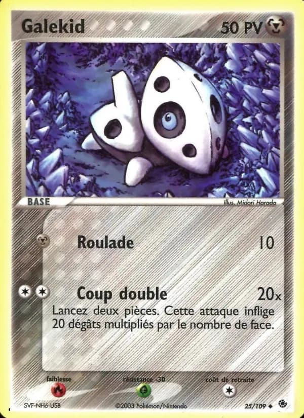 Carte Pokémon Galekid #25 — Rubis & Saphir