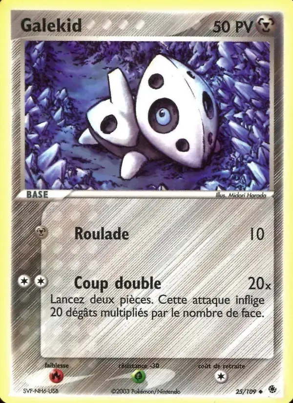 Carte Pokémon Galekid #25 — Rubis & Saphir