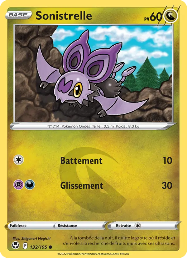 Carte Pokémon Sonistrelle #132 — Tempête Argentée