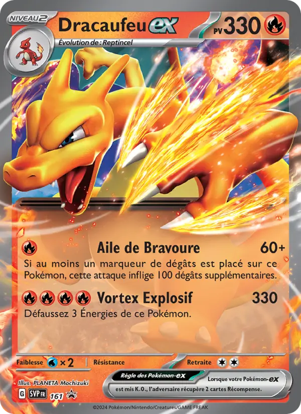 Carte Pokémon Dracaufeu-ex #161 — Promos Écarlate et Violet