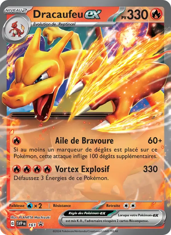 Carte Pokémon Dracaufeu-ex #161 — Promos Écarlate et Violet