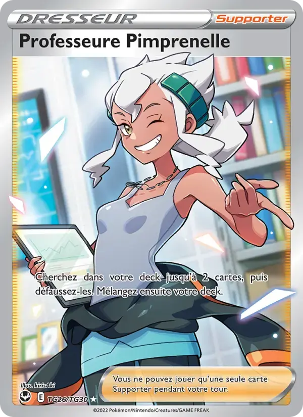 Carte Pokémon Professeure Pimprenelle #TG26 — Tempête Argentée