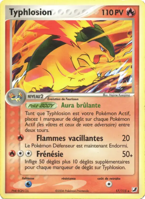 Carte Pokémon Typhlosion #17 — Forces Cachées