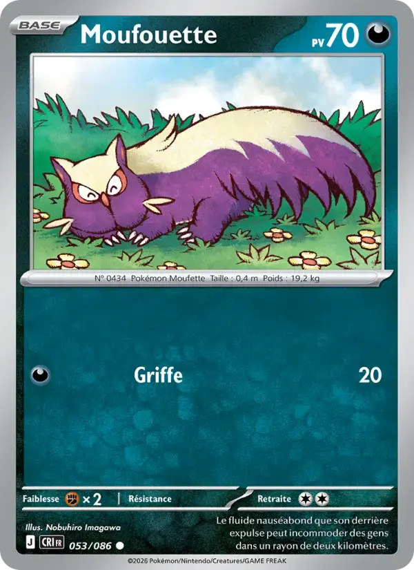 Carte Pokémon Moufouette #053 — Chaos Ascendant