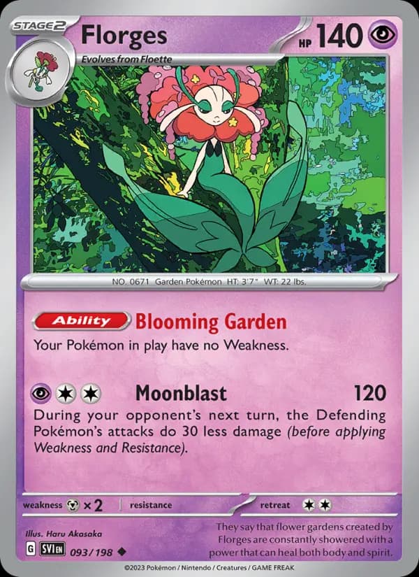 Florges #093 — Scarlet & Violet