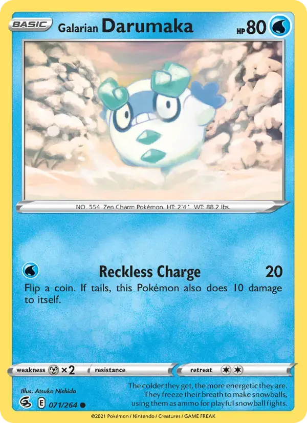 Galarian Darumaka #71 — Fusion Strike