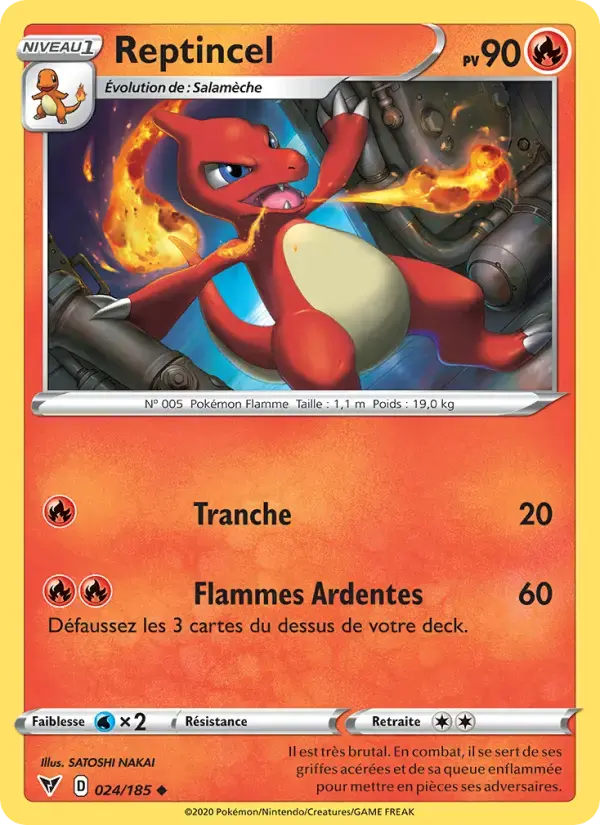 Carte Pokémon Reptincel #24 — Voltage Éclatant