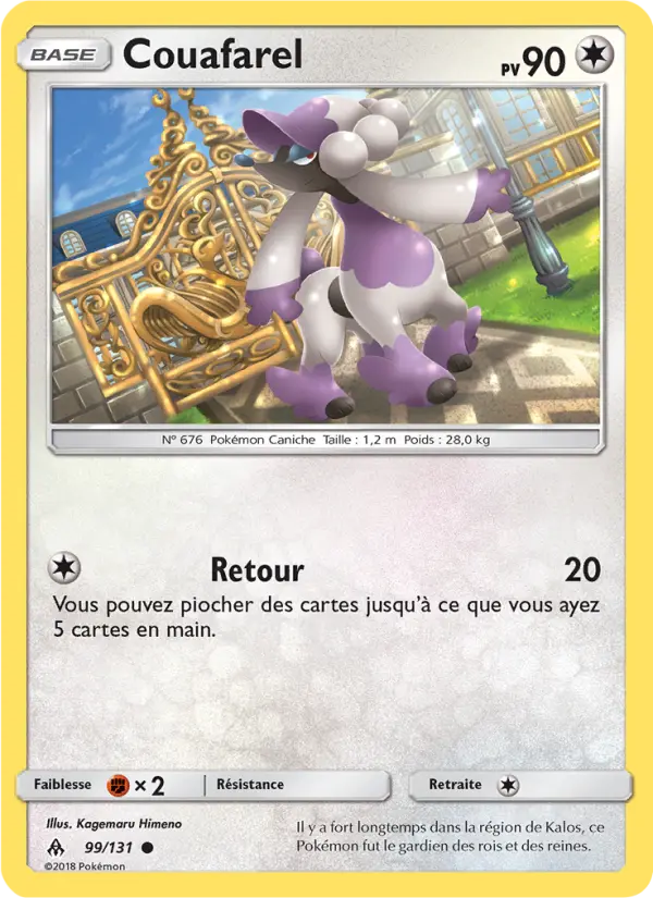 Carte Pokémon Couafarel #99 — Lumière Interdite