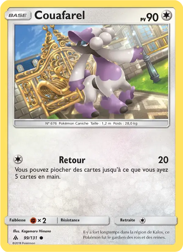 Carte Pokémon Couafarel #99 — Lumière Interdite